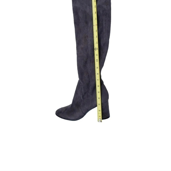 Marc Fisher Over The Knee grey suade boots - Picture 3 of 7